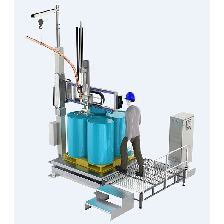 Máquina llenadora tipo balancín IBC